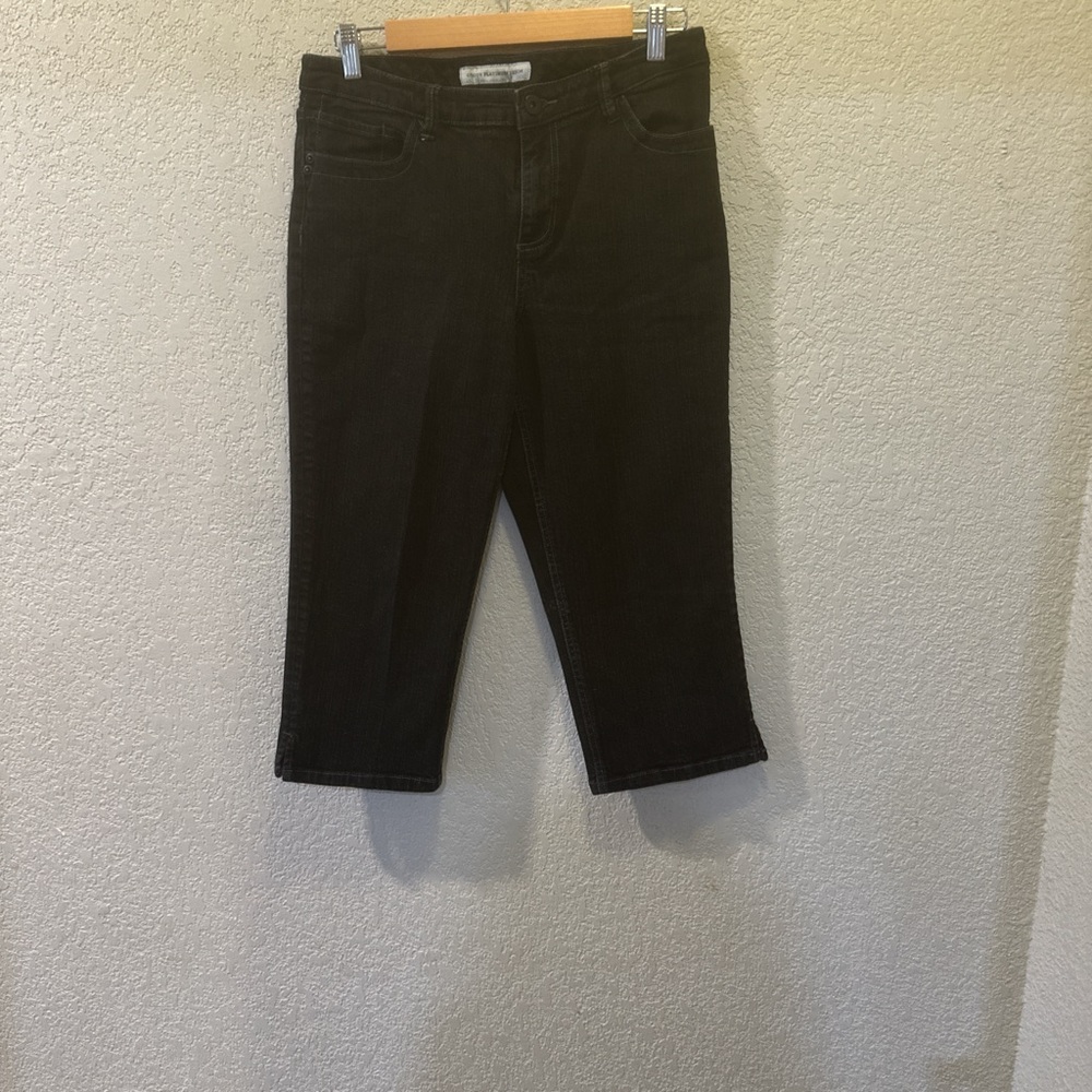 Chico's Platinum Denim black capris